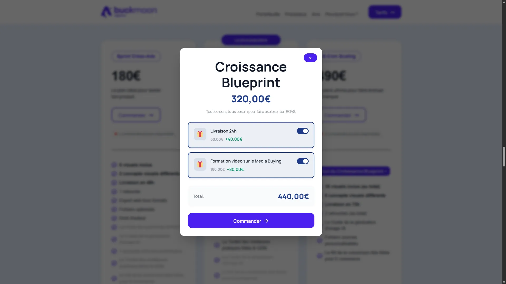 BuckMoon Upsells — screenshot 2