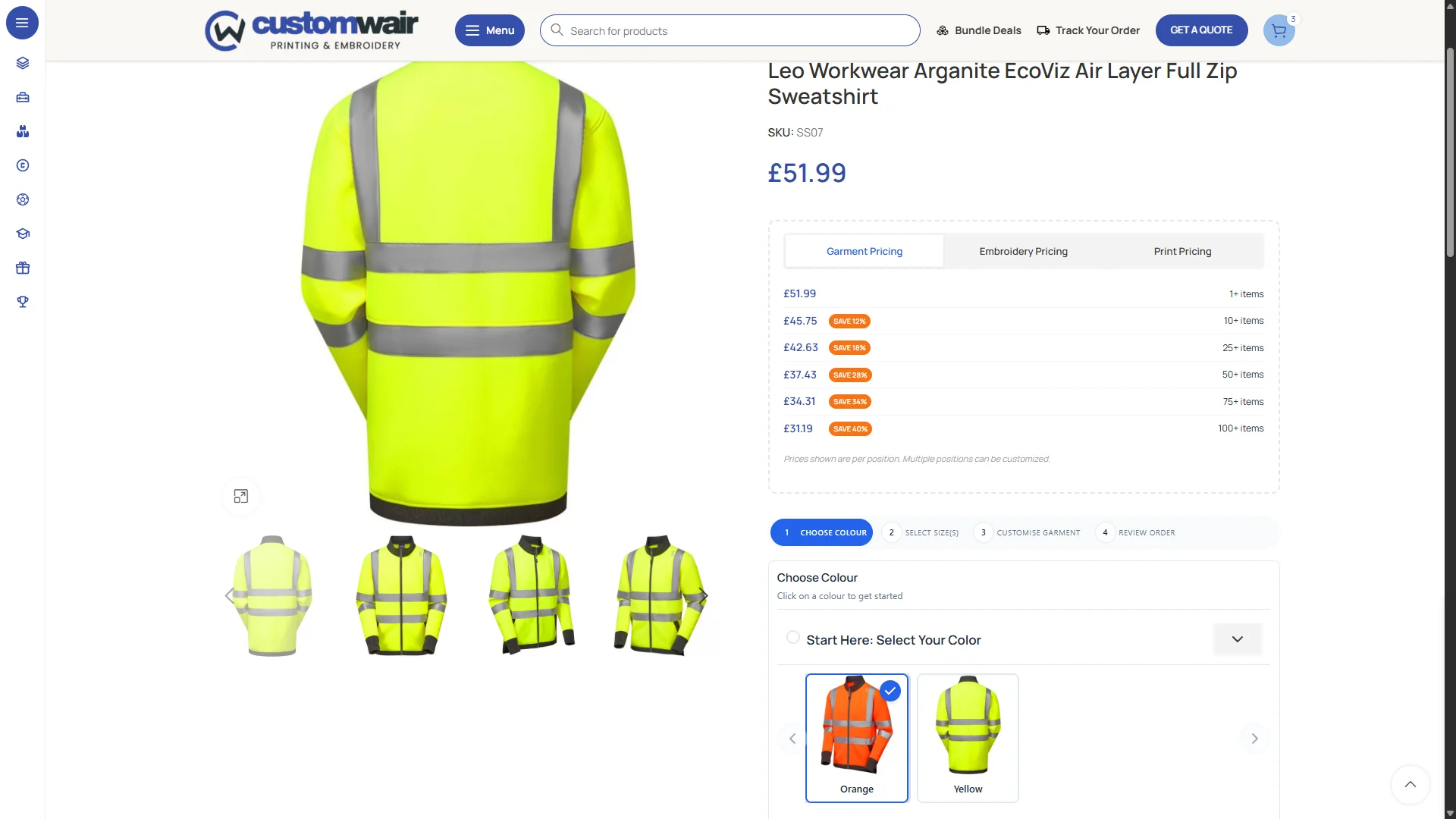 Customwair Product Customizer — screenshot 2