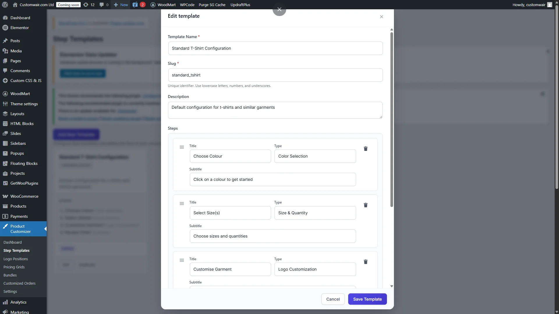 Customwair Product Customizer — screenshot 4