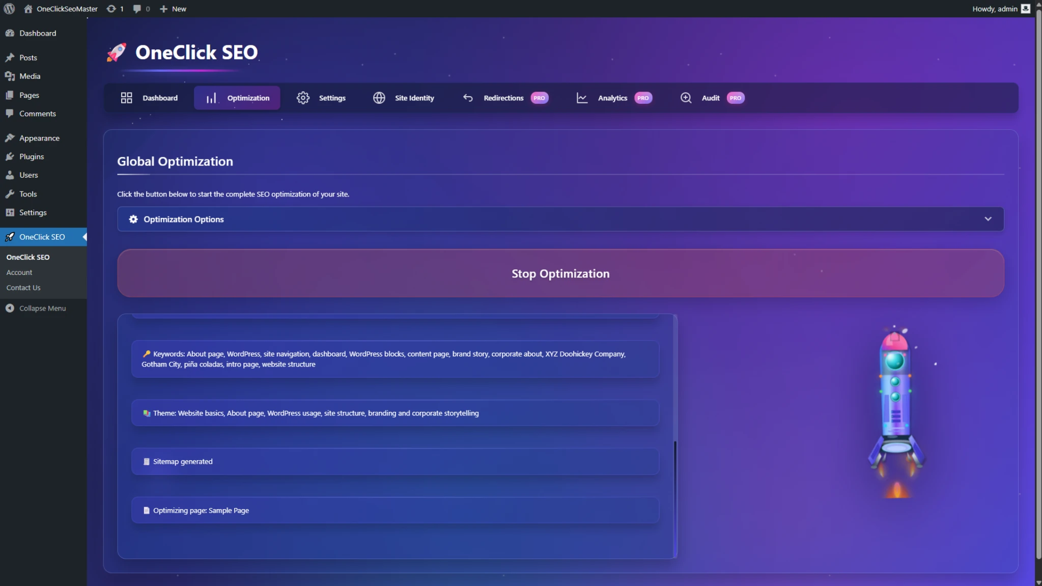 OneClickSEO Optimizer — screenshot 2