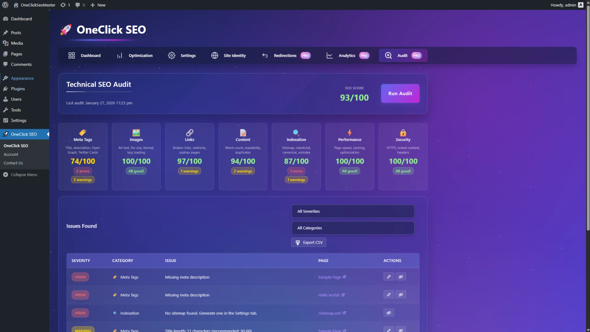 OneClickSEO Optimizer — screenshot 4