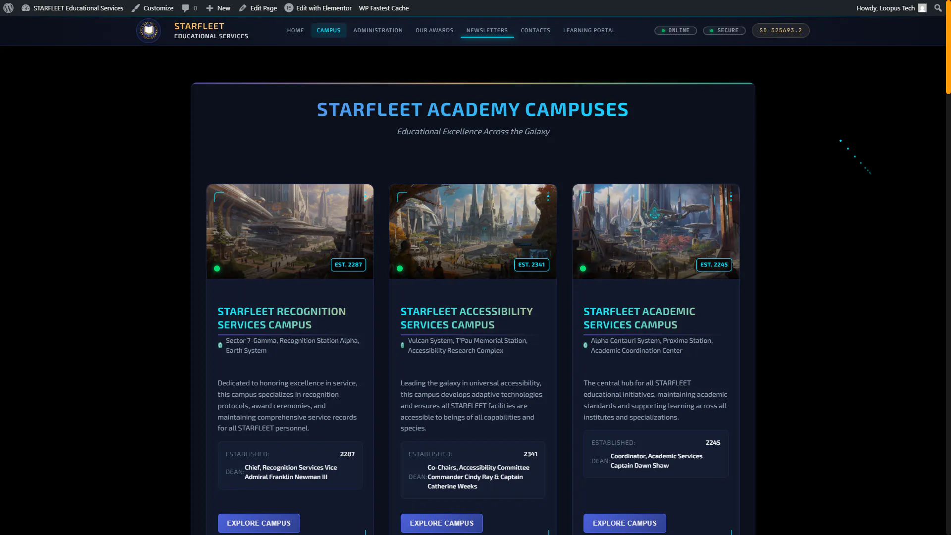 STARFLEET Educational Services — capture 2