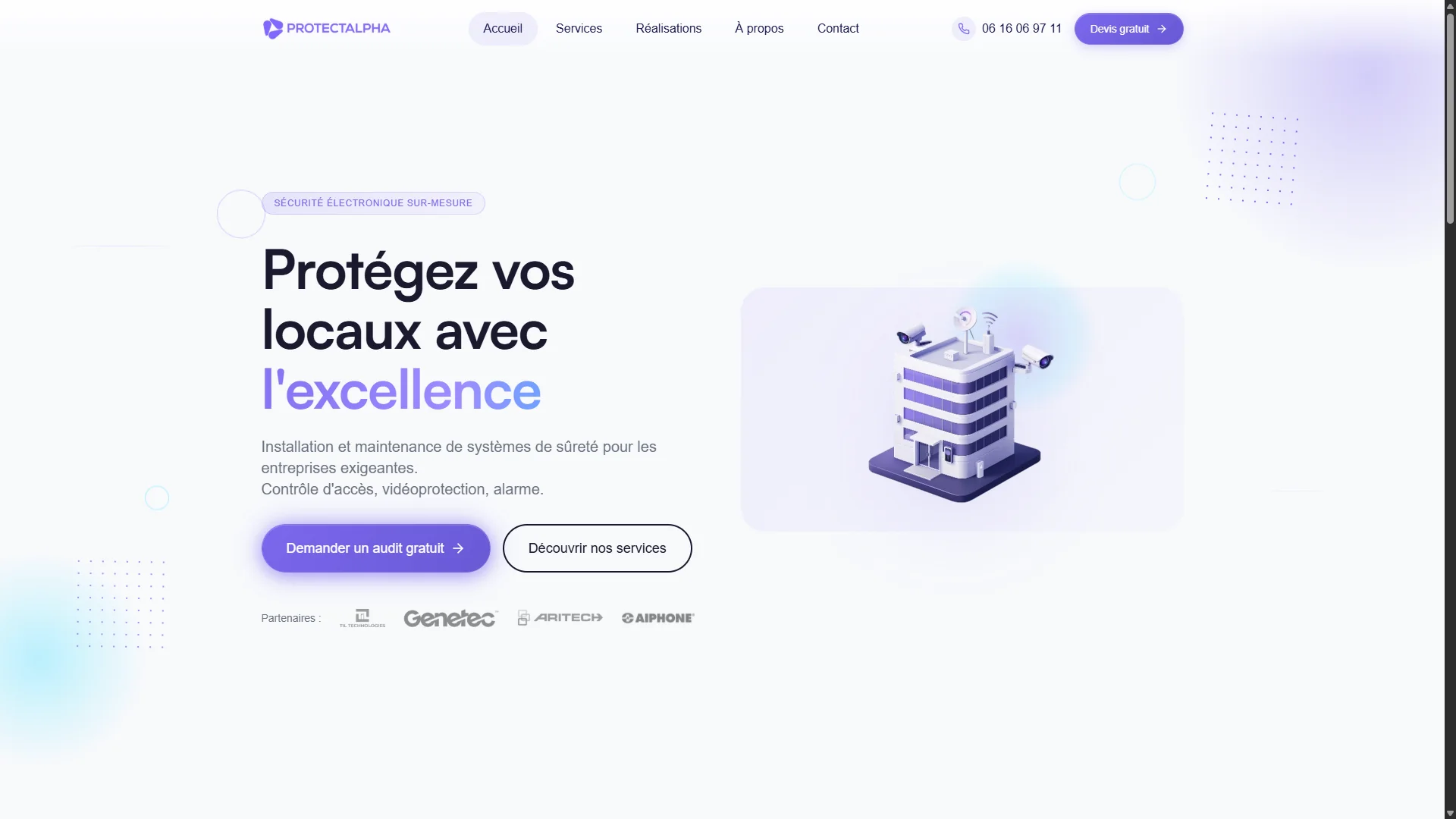 Capture du projet ProtectAlpha