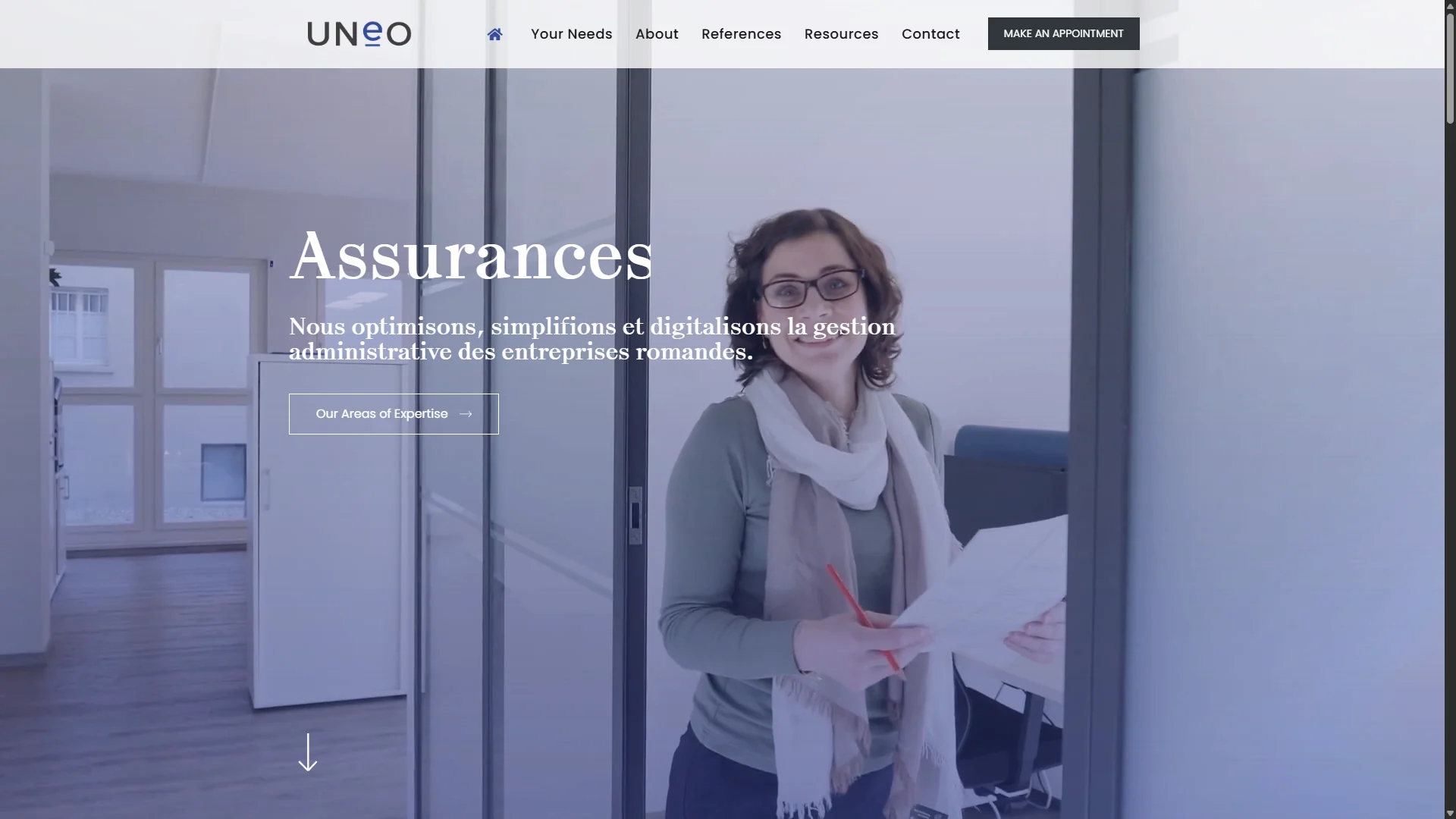 Capture du projet UNEO Calculators